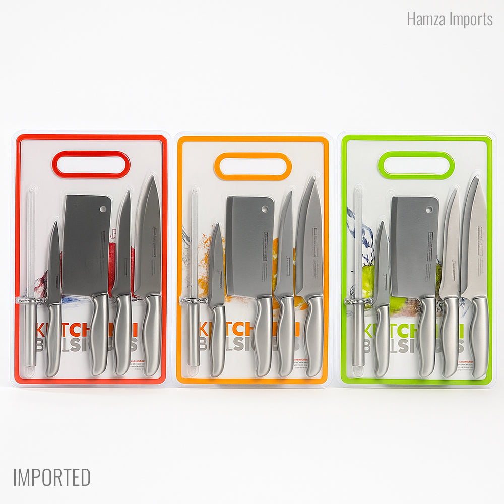 6pcs Kitchen Knife Set – 15x9 inch